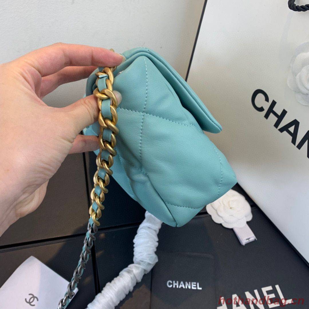 CHANEL 19 Flap Bag AS1160 AS1161 AS1162 Blue Sky