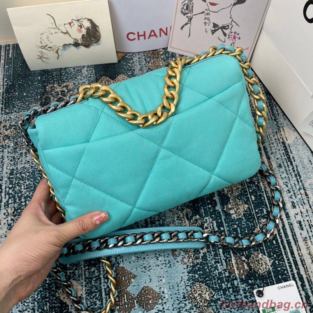 CHANEL 19 Flap Bag AS1160 AS1161 AS1162 Blue