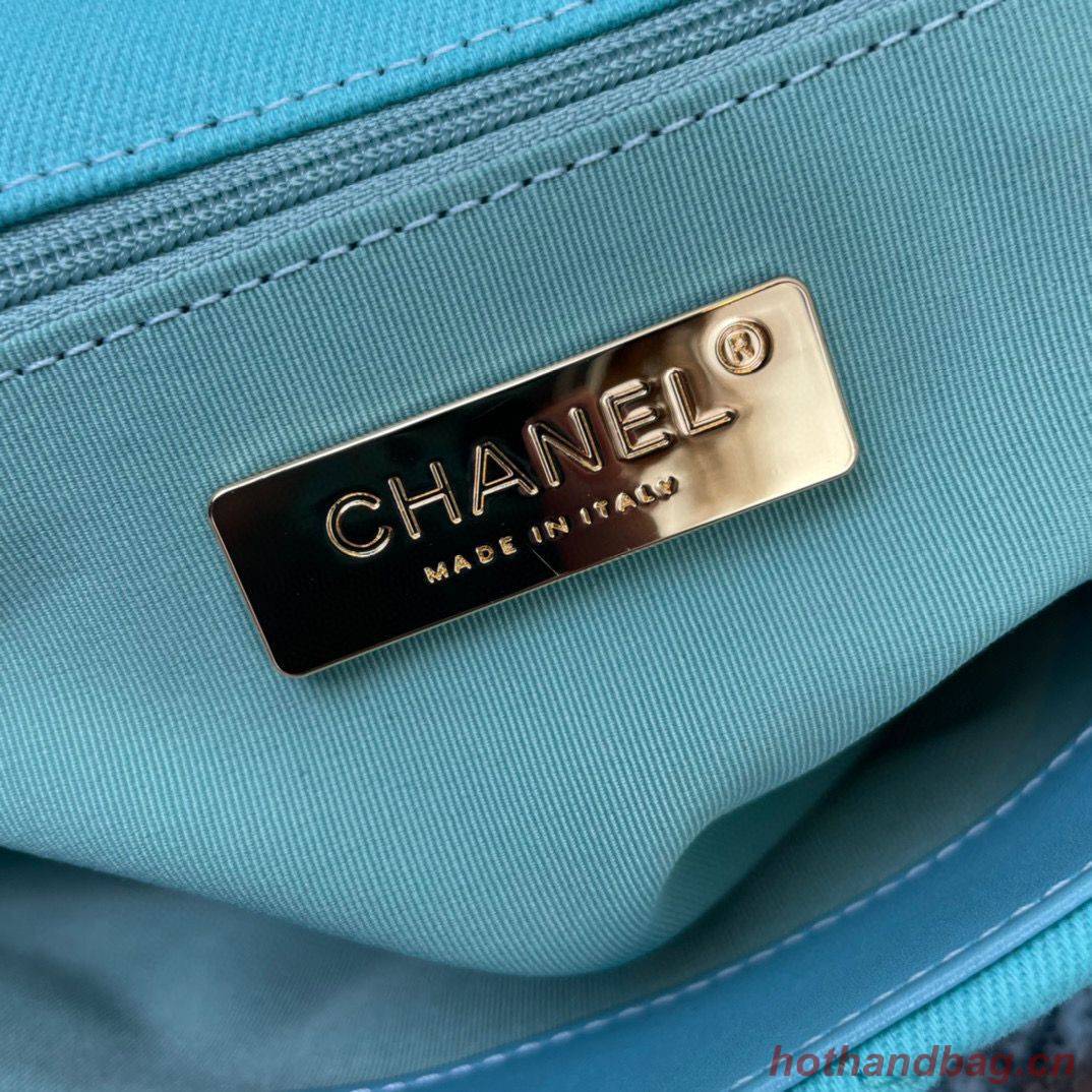 CHANEL 19 Flap Bag AS1160 AS1161 AS1162 Blue