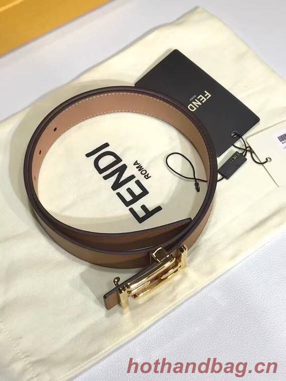 Fendi Leather Belt F2372 30mm