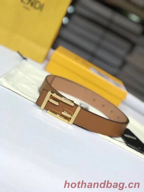 Fendi Leather Belt F2372 30mm