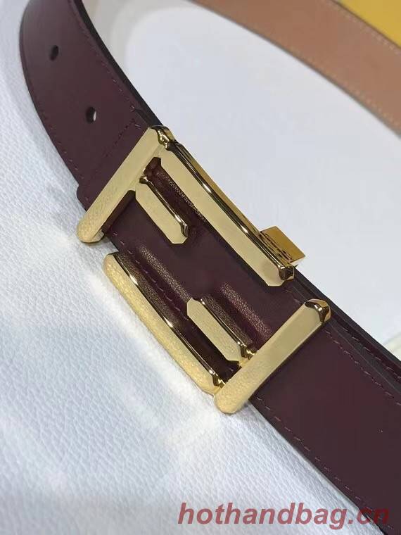 Fendi Leather Belt F2374 30mm