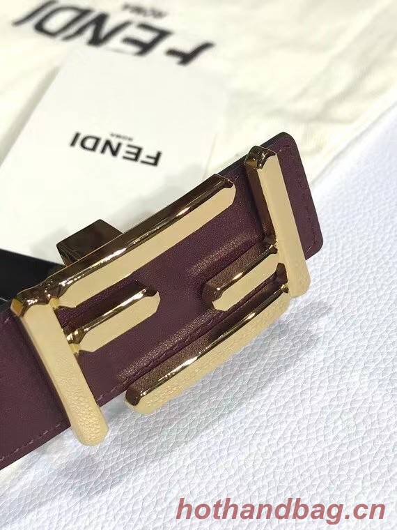 Fendi Leather Belt F2374 30mm