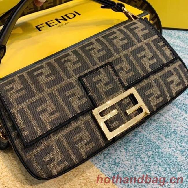 Fendi BAGUETTE Brown fabric bag 8BR600A6