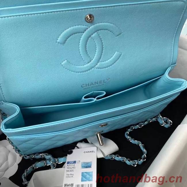 Chanel Flap Shoulder Bag Original leather 1112 sky blue