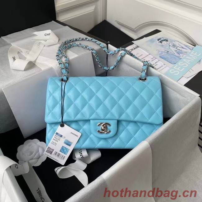 Chanel Flap Shoulder Bag Original leather 1112 sky blue