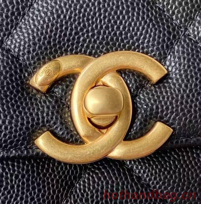 Chanel Flap Shoulder Bag Original leather AS2711 black