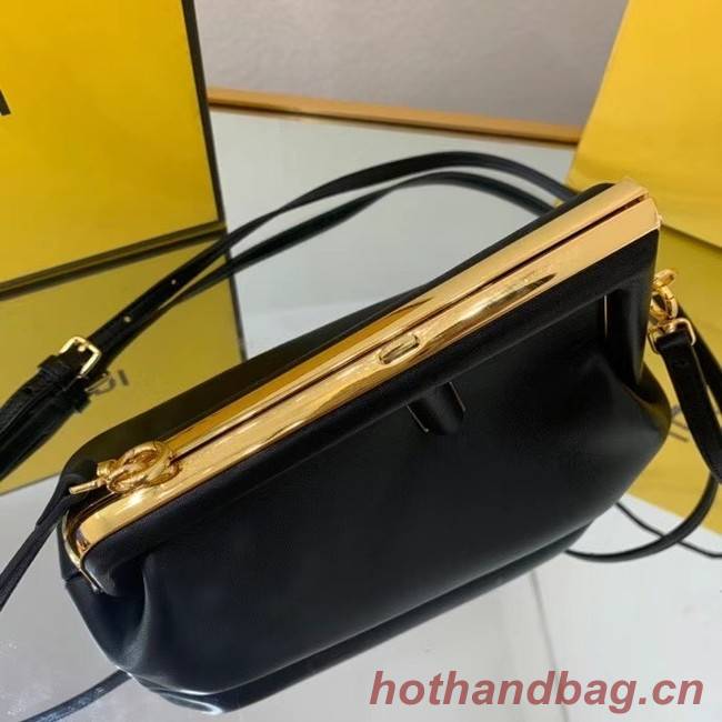 FENDI FIRST SMALL Black leather bag 8BP129A