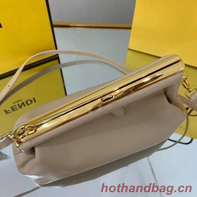 FENDI FIRST SMALL Cream leather bag 8BP129A