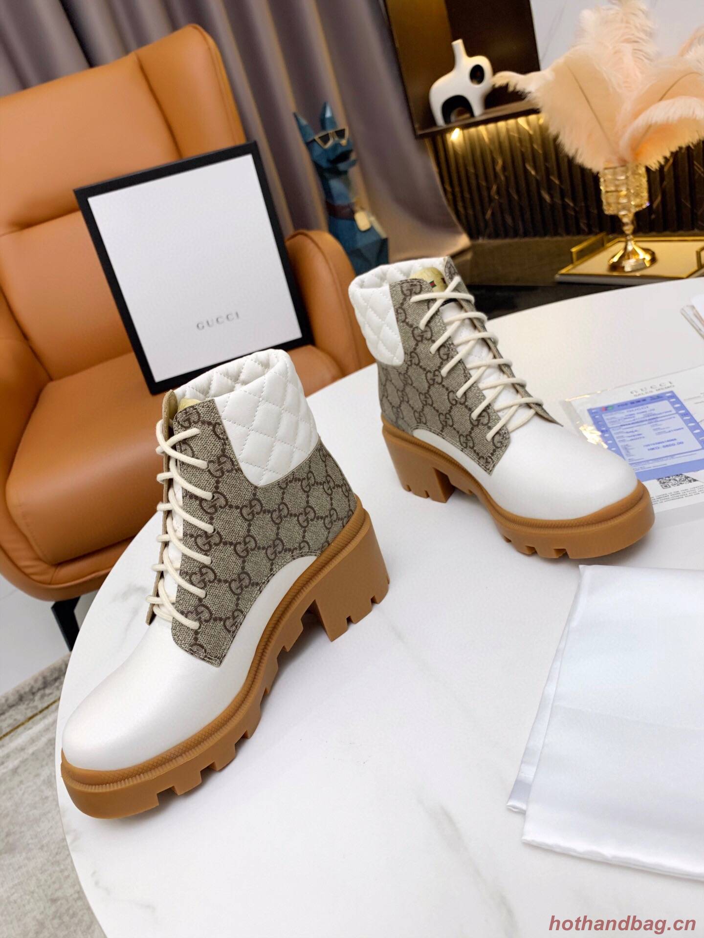 Gucci Boots G36590 Beige