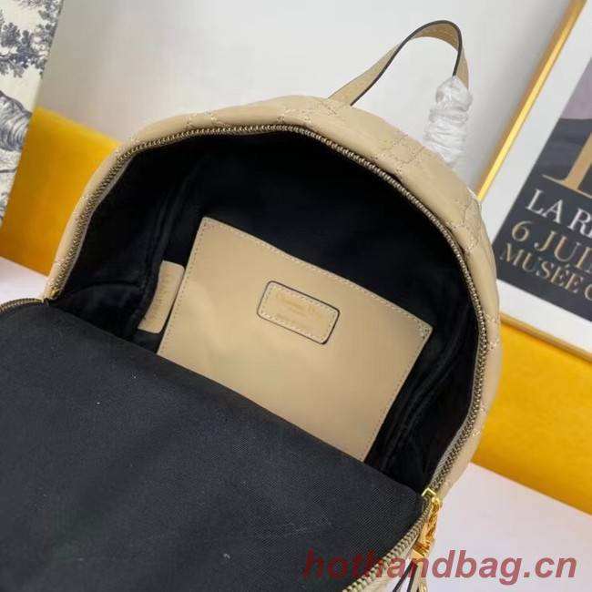 SMALL DIOR BACKPACK Cannage Lambskin M9222U Beige