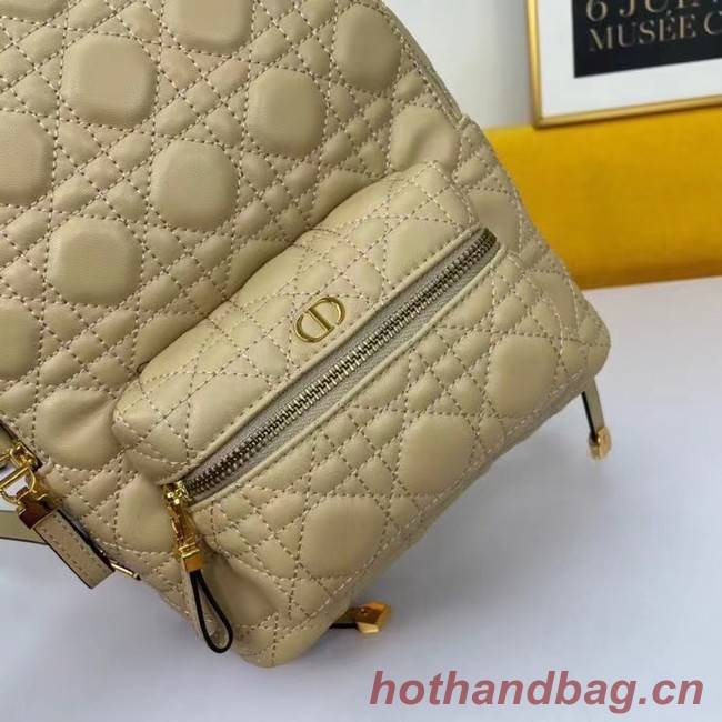 SMALL DIOR BACKPACK Cannage Lambskin M9222U Beige