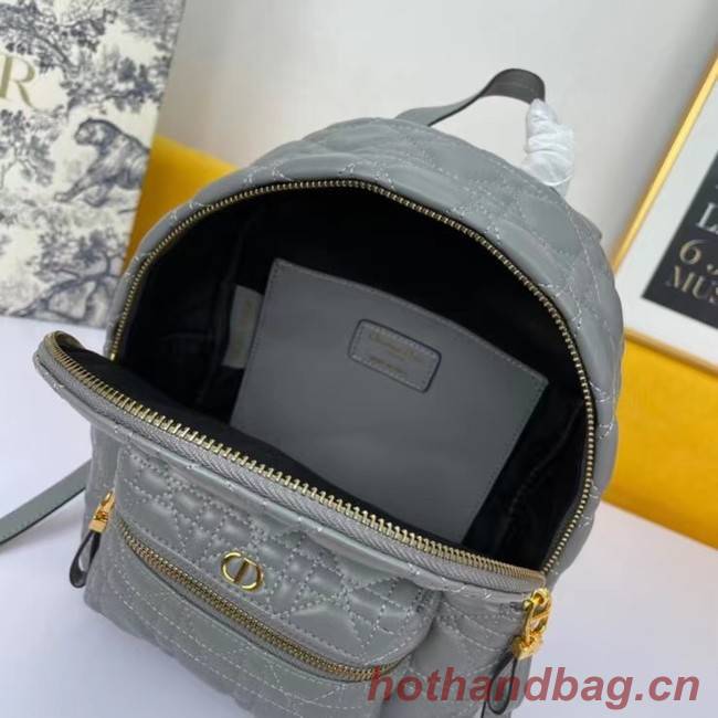 SMALL DIOR BACKPACK Cannage Lambskin M9222U grey