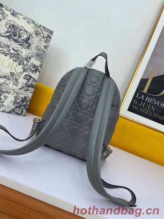 SMALL DIOR BACKPACK Cannage Lambskin M9222U grey