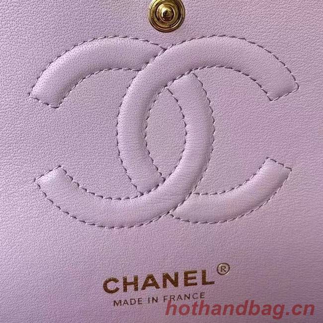 chanel classic handbag Lambskin & gold Metal A01112 pink