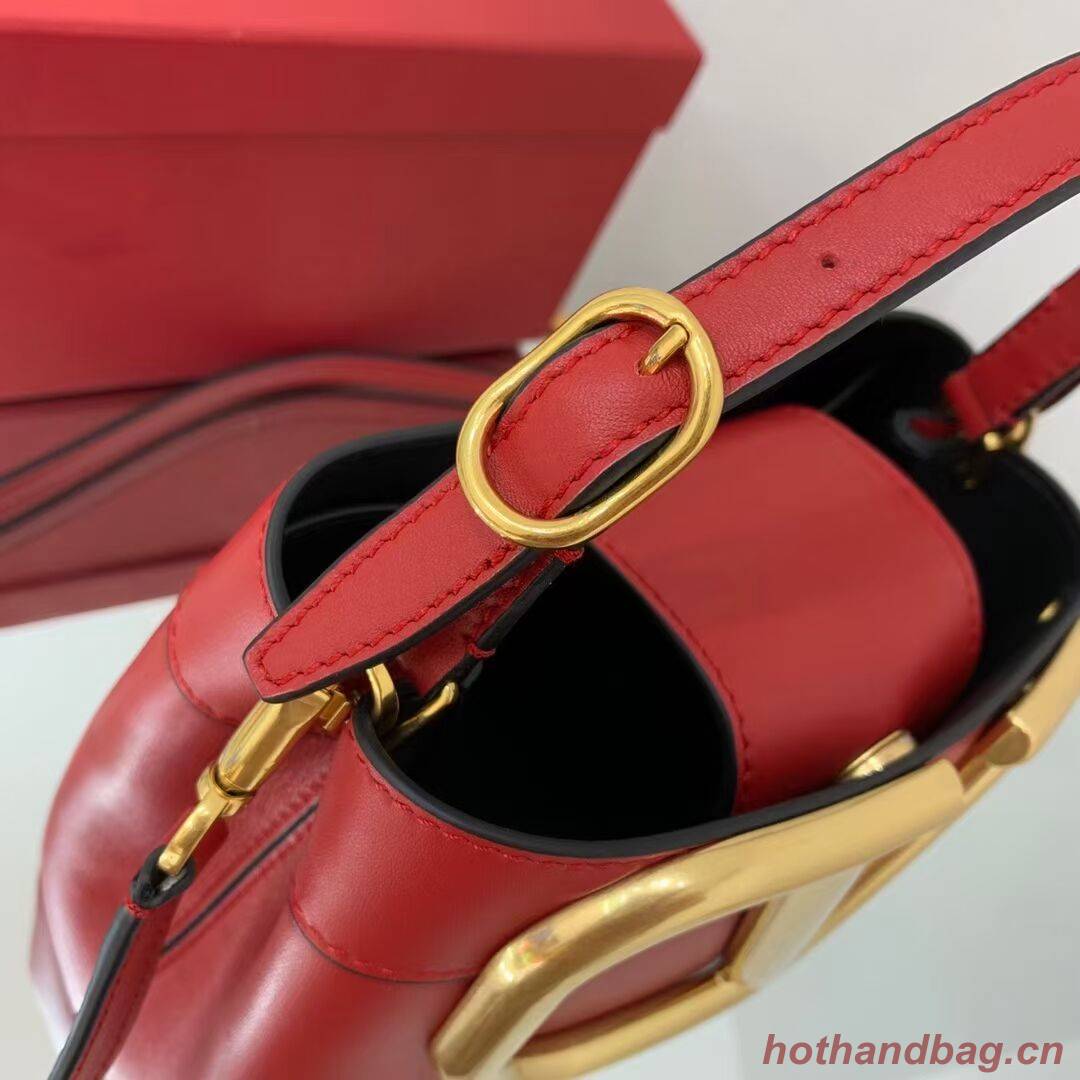 VALENTINO calf leather handbag V0754 red