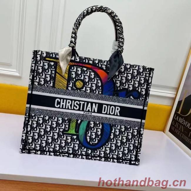 DIOR BOOK TOTE Multicolor Embroidery M1297ZR-10