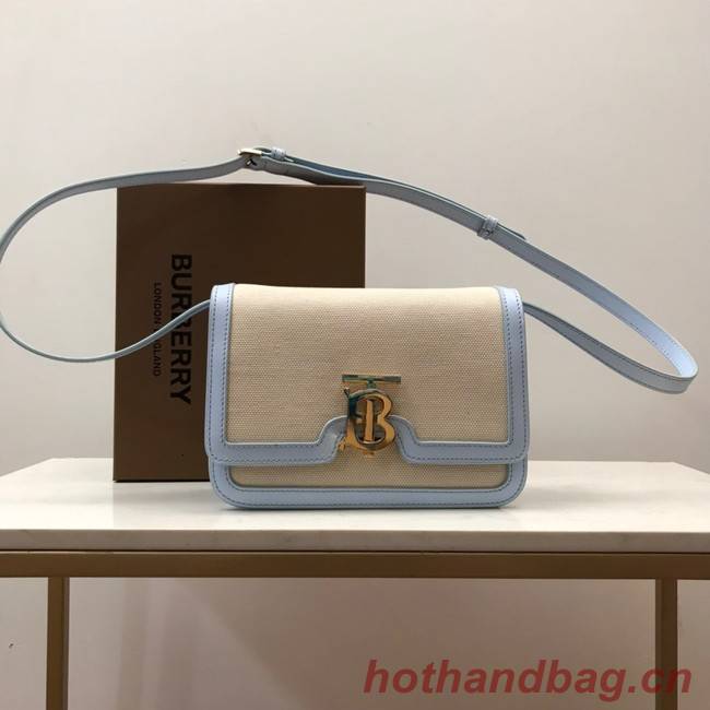 BurBerry Leather Shoulder Bag 80146 light blue