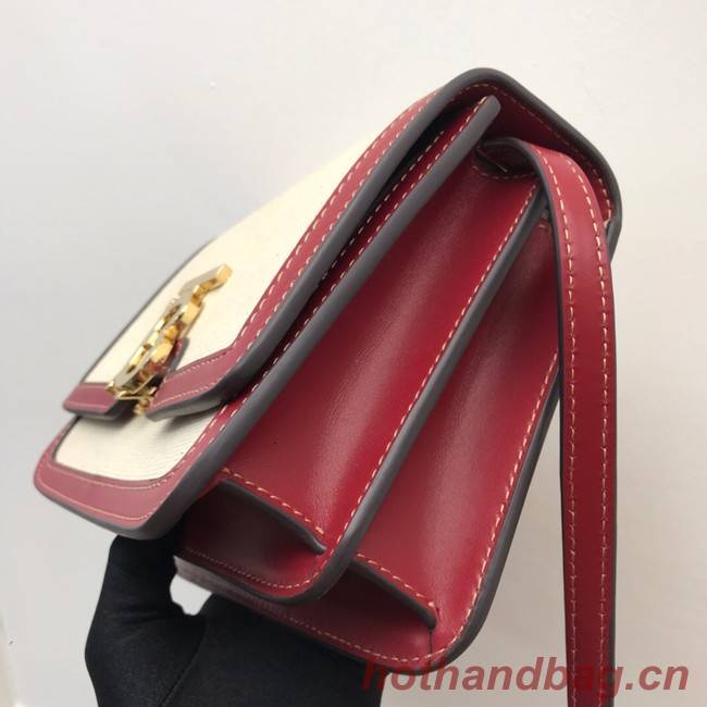 BurBerry Leather Shoulder Bag 80146 red