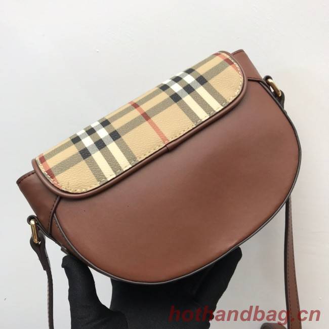 BurBerry Leather Shoulder Bag 82665 brown