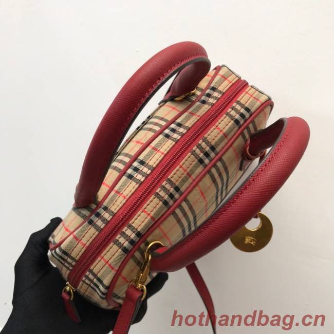 BurBerry Leather Shoulder Bag 90111 red