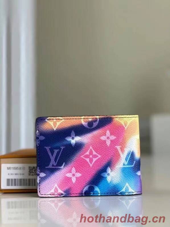 Louis Vuitton MULTIPLE WALLET M61695 blue