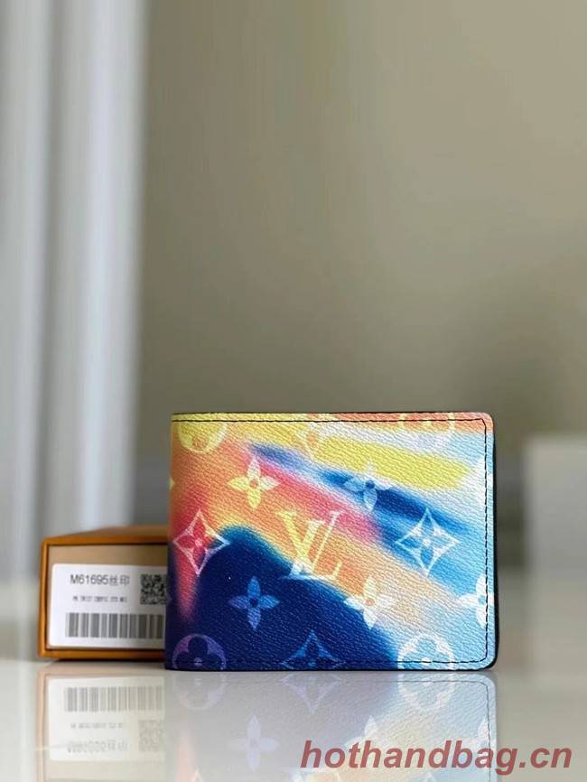 Louis Vuitton MULTIPLE WALLET M61695 blue