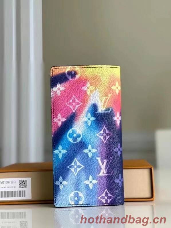 Louis Vuitton BRAZZA WALLET M80801 blue