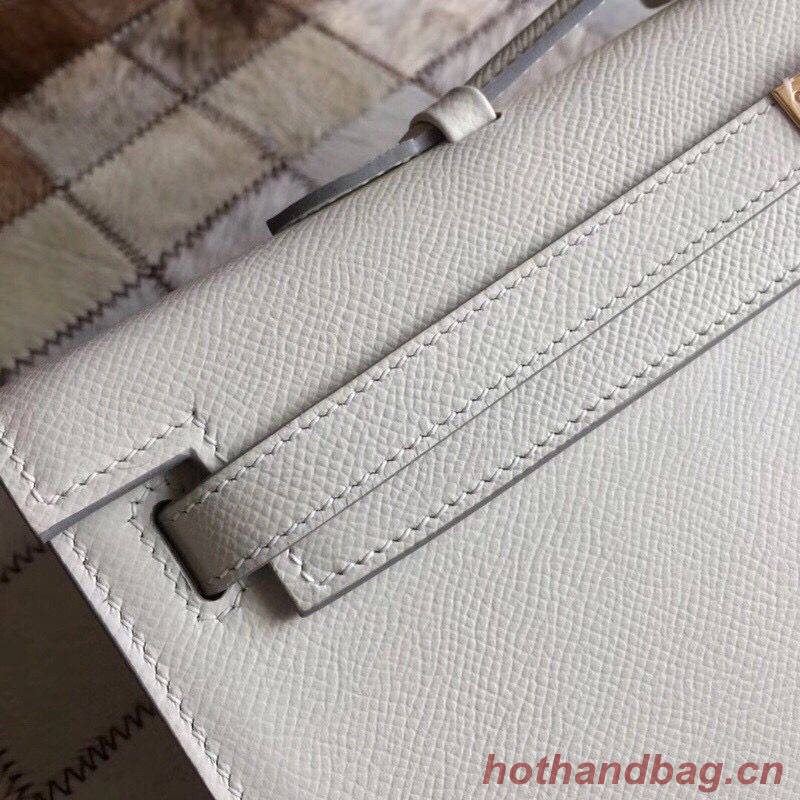 Hermes Kelly 31cm Clutch Original Epsom Leather KL31 White