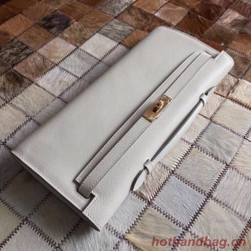 Hermes Kelly 31cm Clutch Original Epsom Leather KL31 White