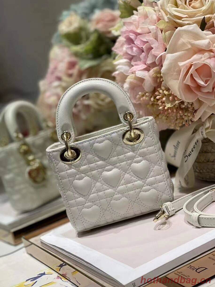 MICRO DIORAMOUR LADY DIOR BAG S0856ONG Latte Cannage