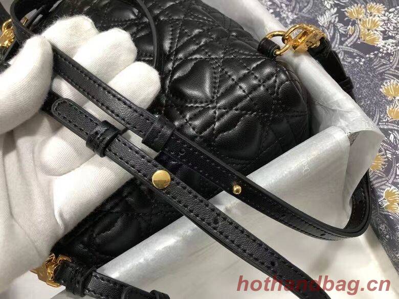 MINI DIOR BACKPACK Cannage Lambskin M9222 black