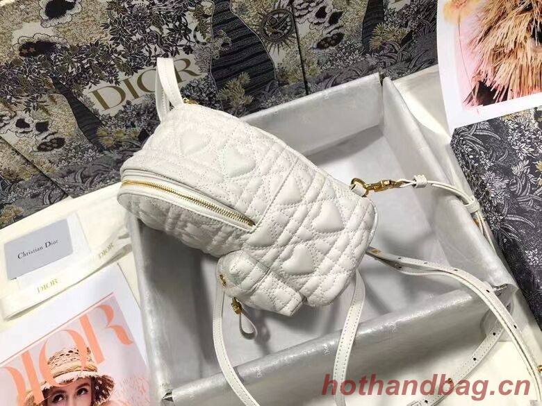 MINI DIOR BACKPACK Cannage Lambskin M9222 white