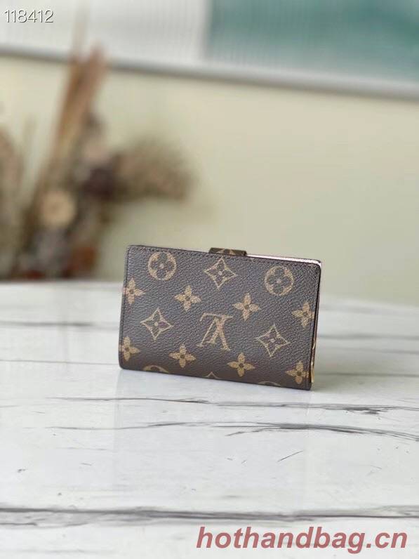 Louis Vuitton Monogram coated canvas JULIETTE WALLET N60381 pink