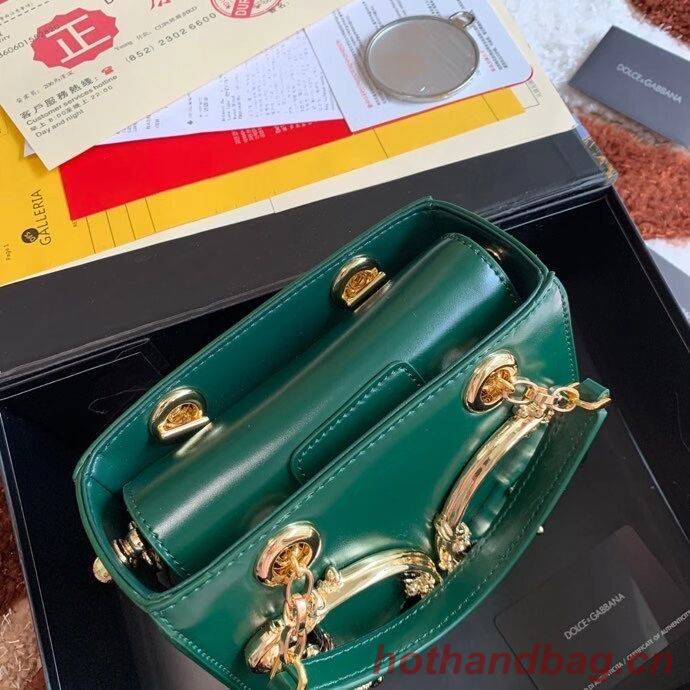 Dolce & Gabbana Origianl Leather Shoulder Bag 5158 green