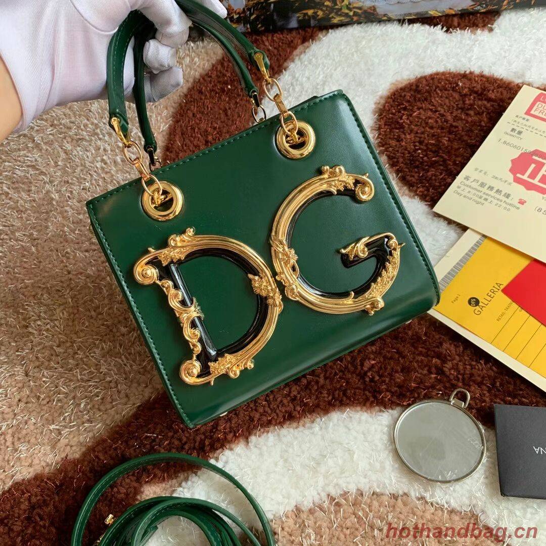 Dolce & Gabbana Origianl Leather Shoulder Bag 5158 green