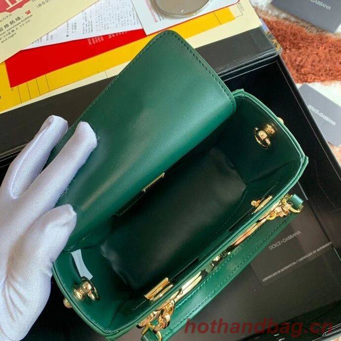 Dolce & Gabbana Origianl Leather Shoulder Bag 5158 green