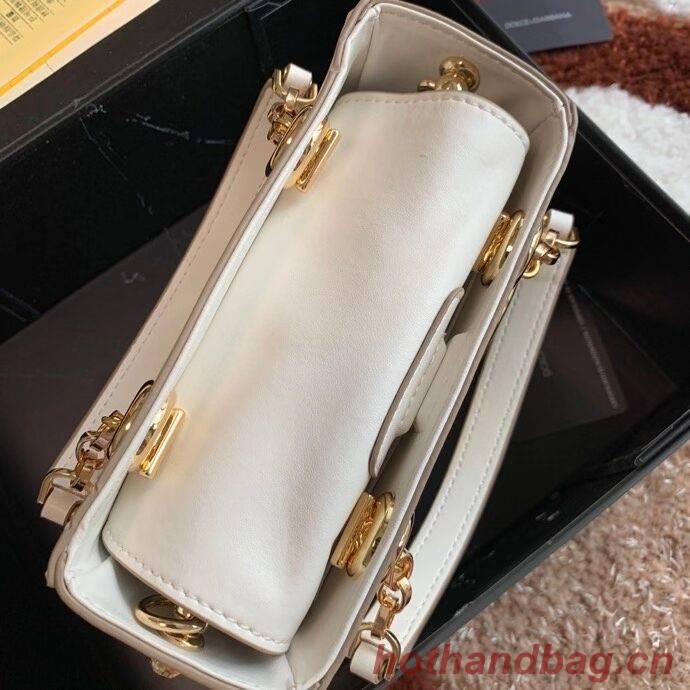 Dolce & Gabbana Origianl Leather Shoulder Bag 5158 white