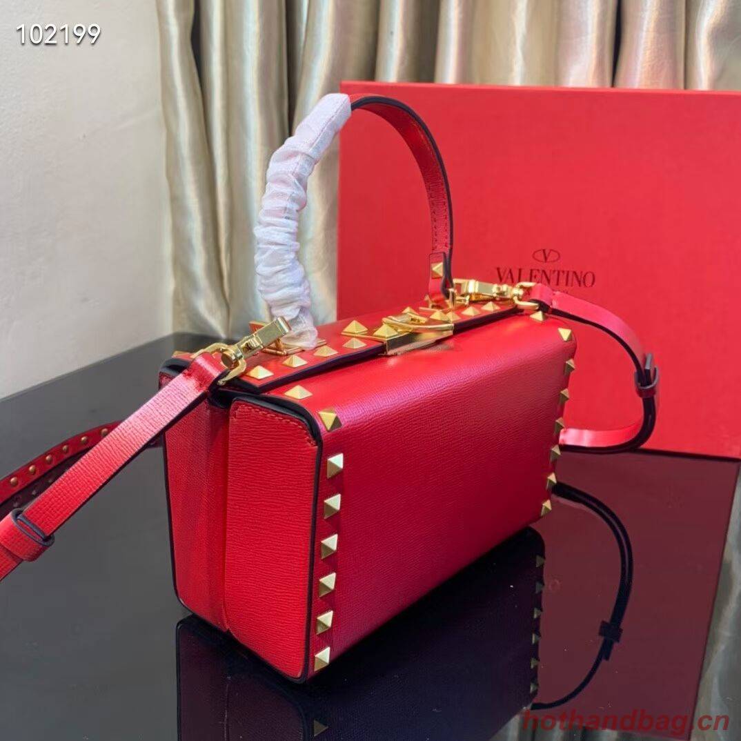 VALENTINO Origianl leather shoulder bag V4273 red