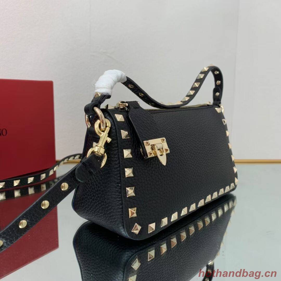 VALENTINO Origianl leather shoulder bag V4700 black