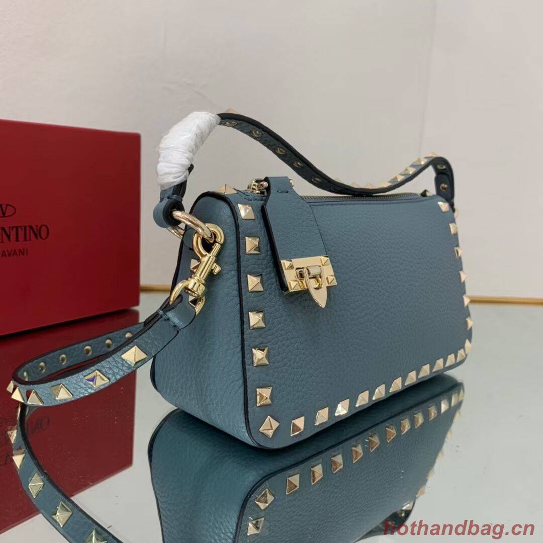 VALENTINO Origianl leather shoulder bag V4700 blue