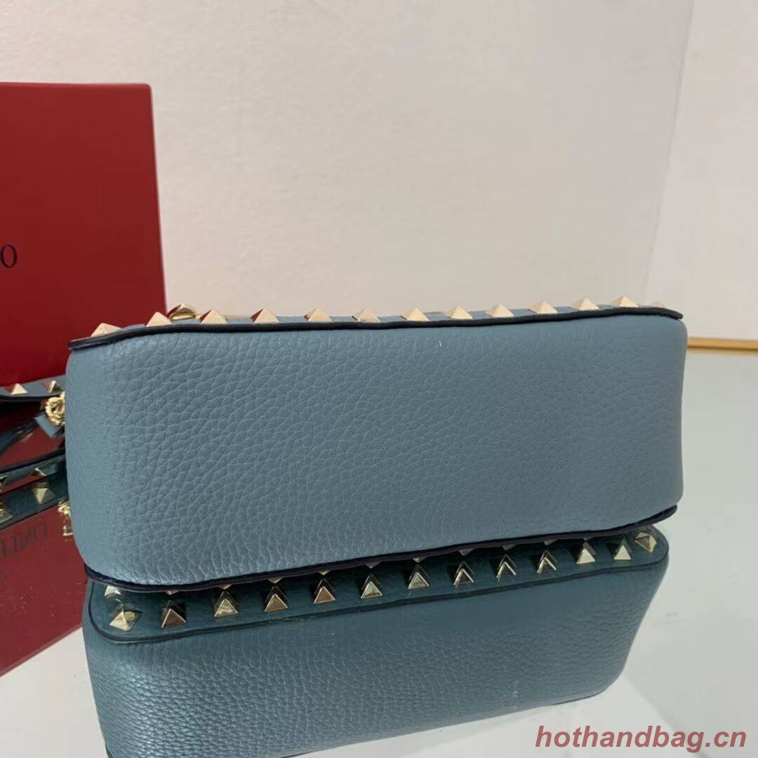 VALENTINO Origianl leather shoulder bag V4700 blue