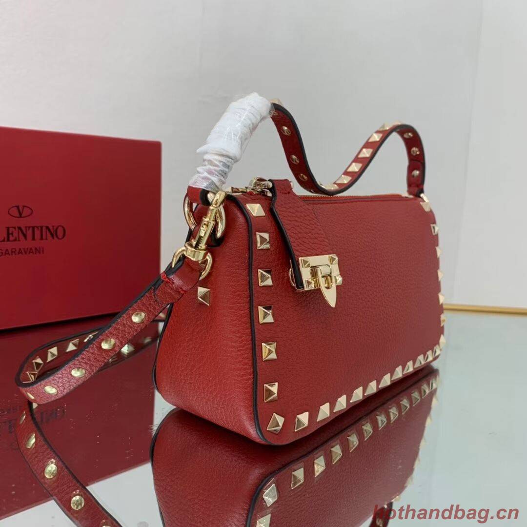 VALENTINO Origianl leather shoulder bag V4700 red