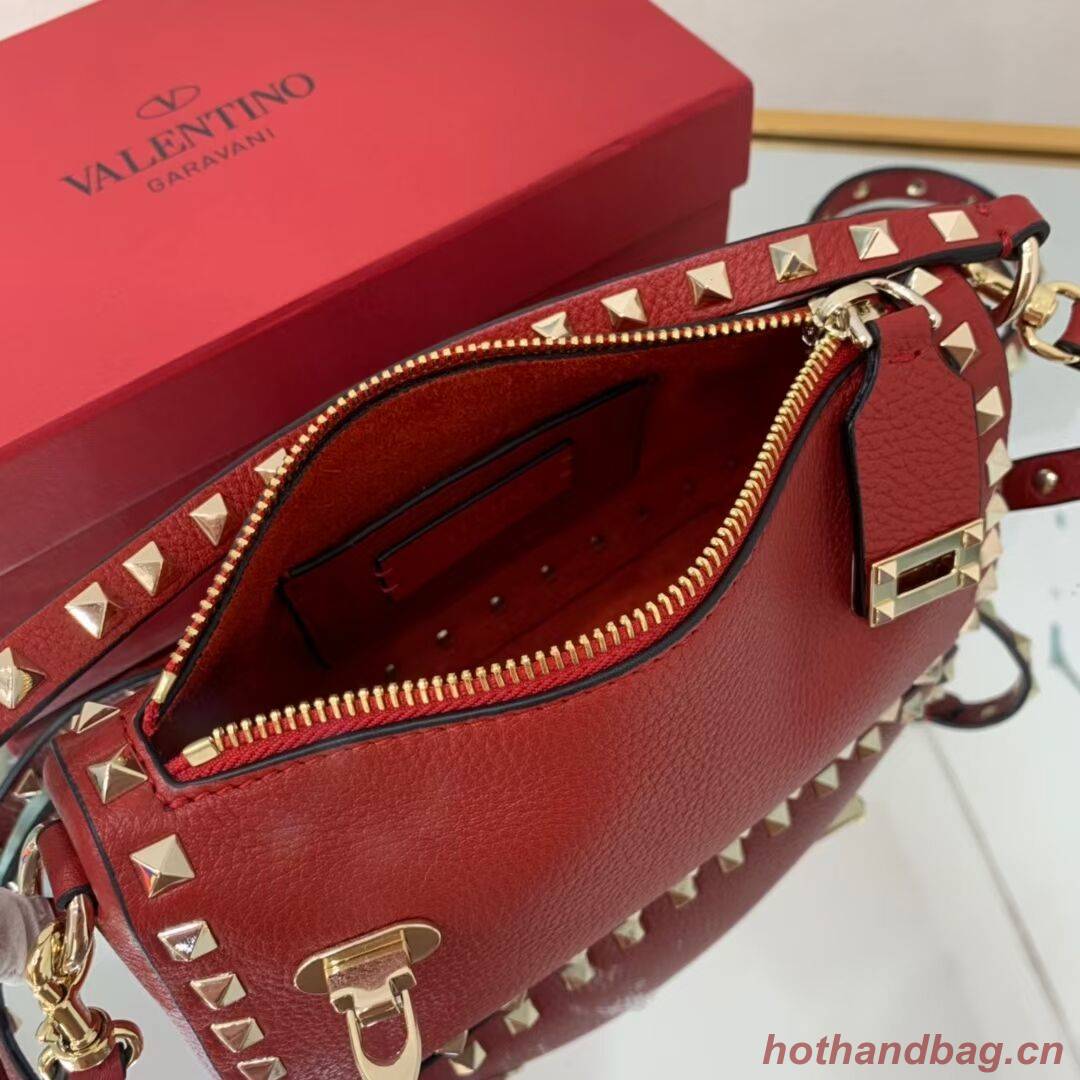 VALENTINO Origianl leather shoulder bag V4700 red