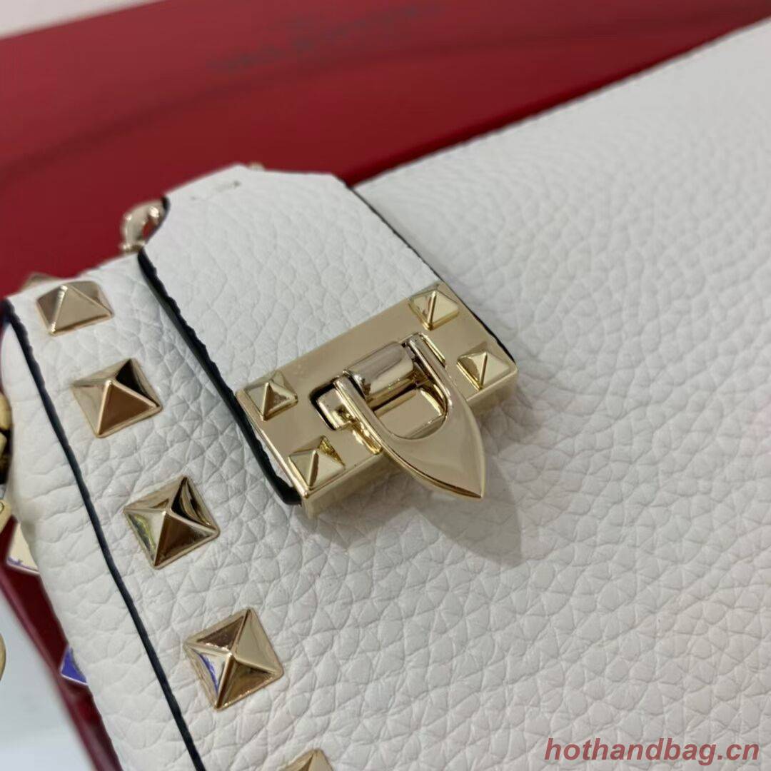 VALENTINO Origianl leather shoulder bag V4700 white