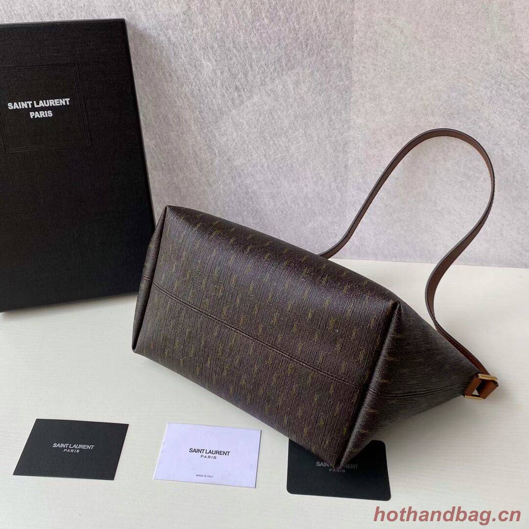 Yves Saint Laurent Canvas Shoulder Bag Y687490 brown