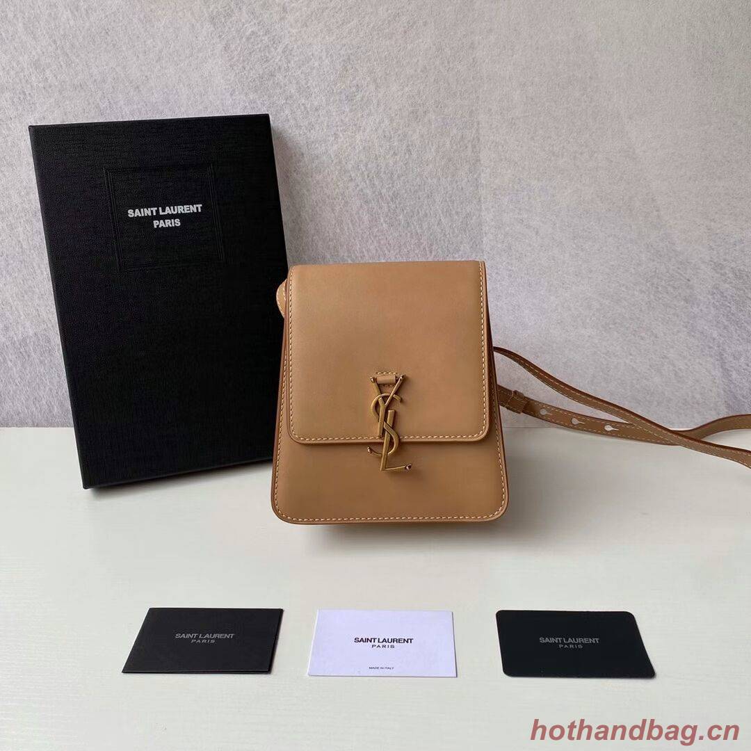 Yves Saint Laurent KAIA NORTH&SOUTH SATCHEL IN VEGETABLE-TANNED LEATHER 668809B