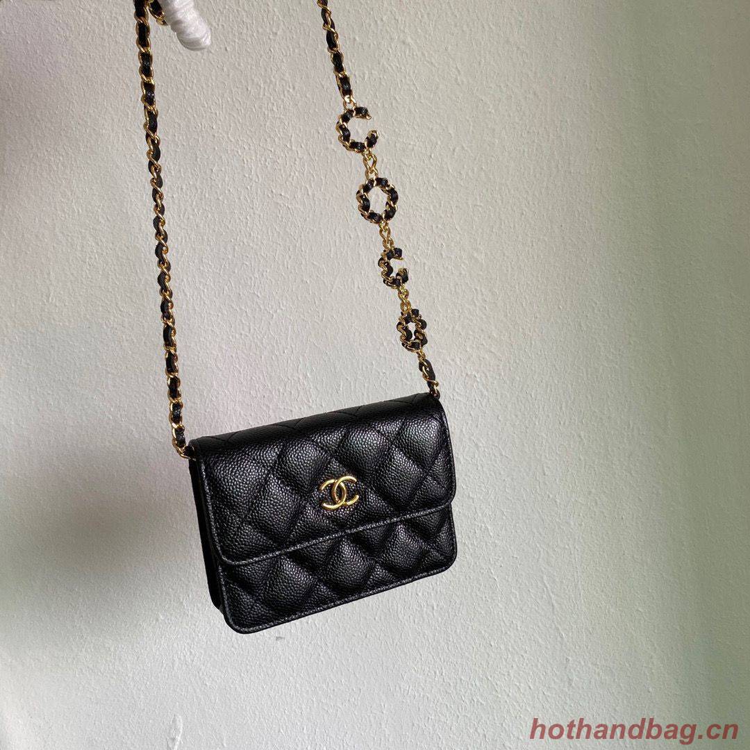 Chanel WOC Belt Bag Original Caviar Leather 2306 Black