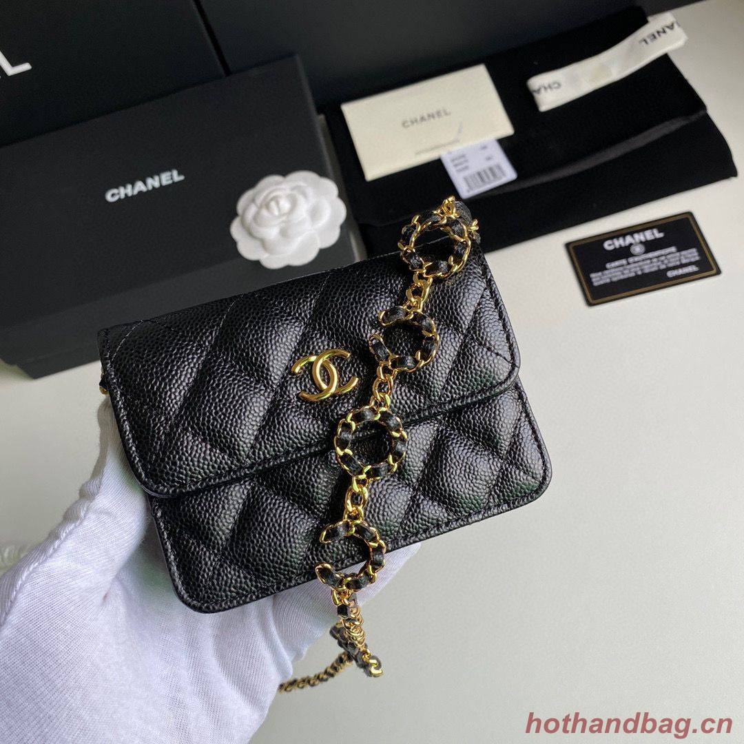 Chanel WOC Belt Bag Original Caviar Leather 2306 Black