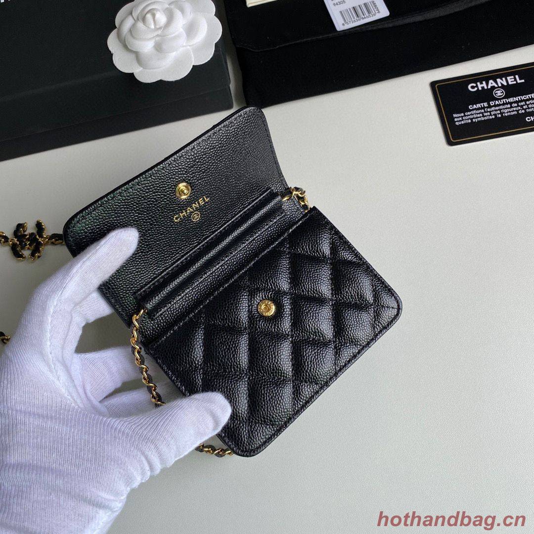 Chanel WOC Belt Bag Original Caviar Leather 2306 Black